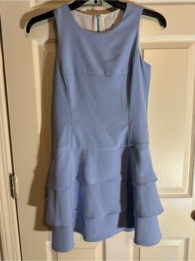 Laroque Light Blue Tiered Midi Dress